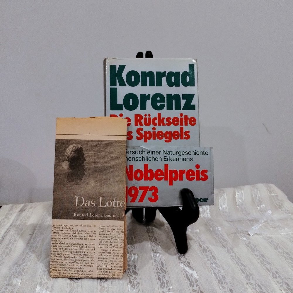 Konrad Lorenz Die Ruckseite des Spiegels First Ed Hardcover Book German Language